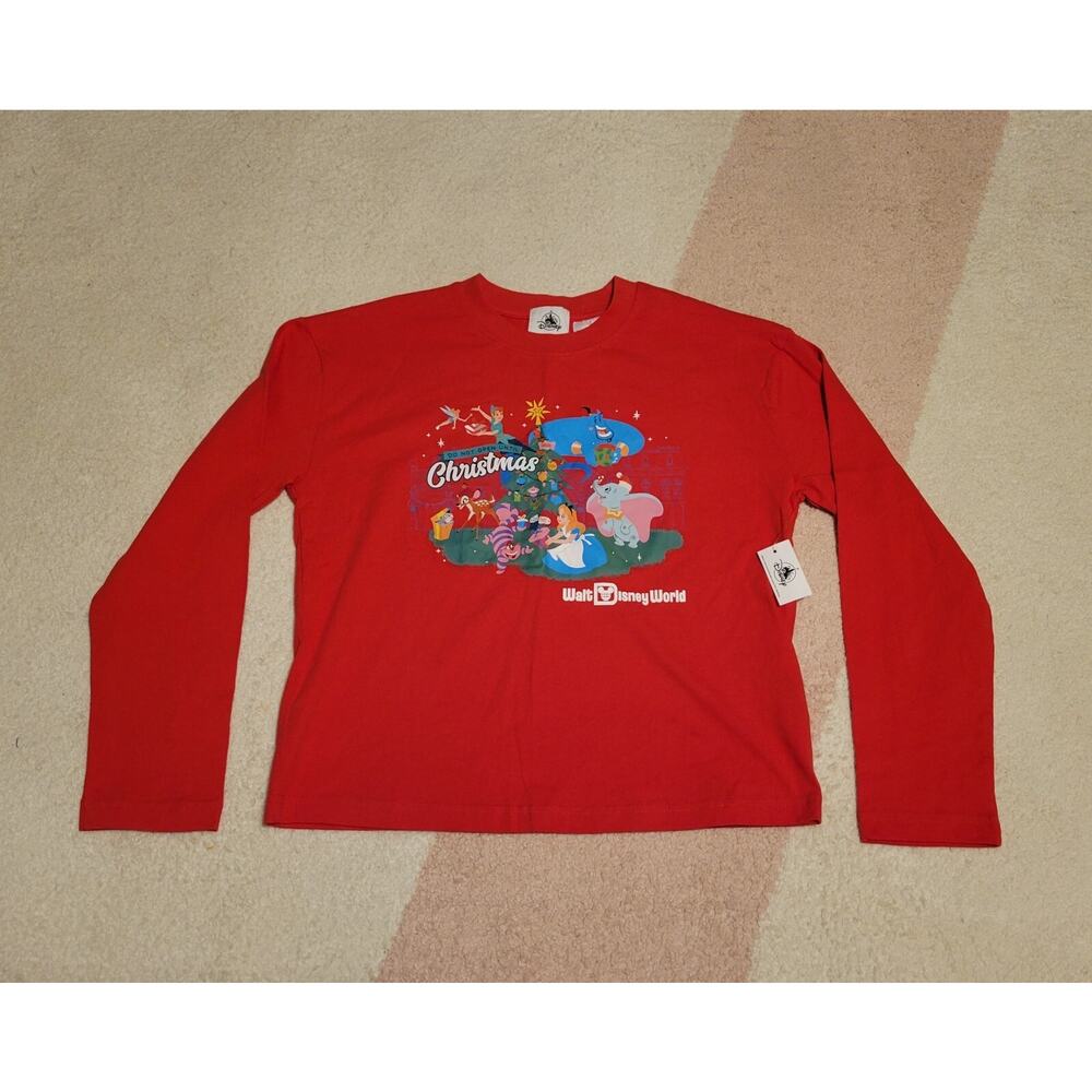 Disney Parks Do Not Open Until Christmas Red Shirt Size Adult XS *NWT